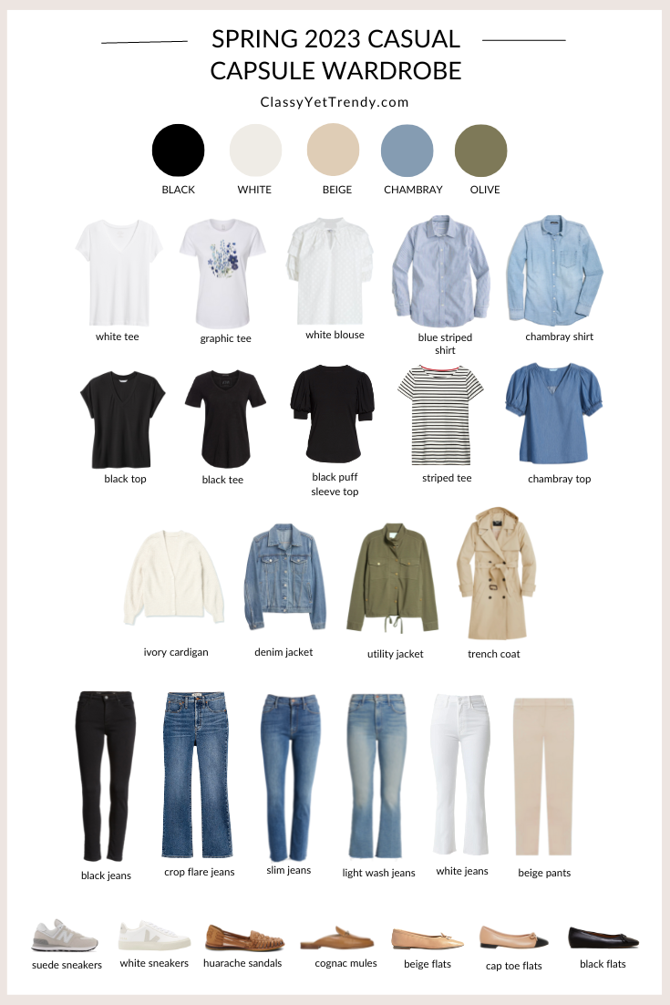 The Essential Capsule Wardrobe: Spring 2021 Collection - Classy Yet Trendy